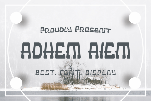 Adhem Aiem Display Font for Web Design