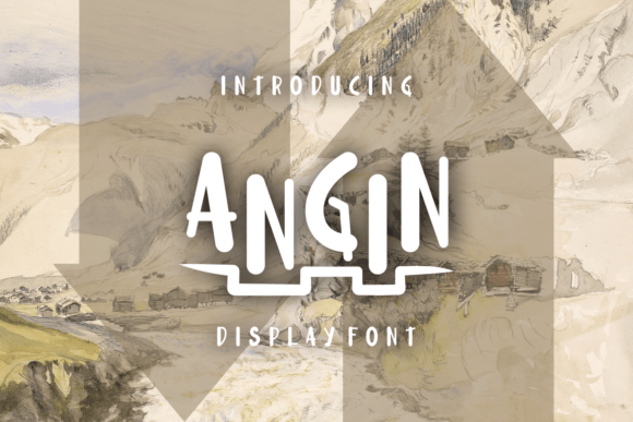 Angin: A Playful Display Font for Creative Branding