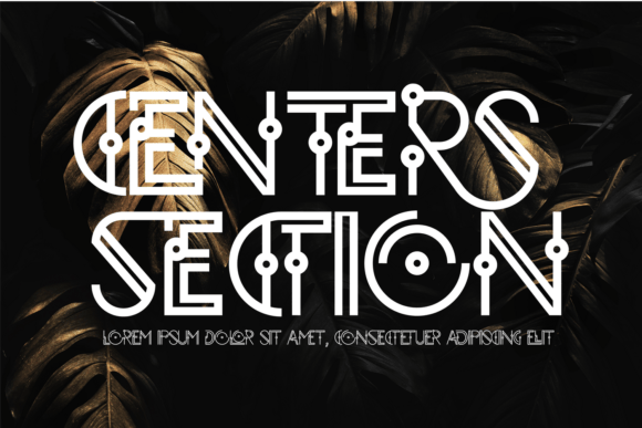 Centers Section Font for Bold Digital Branding