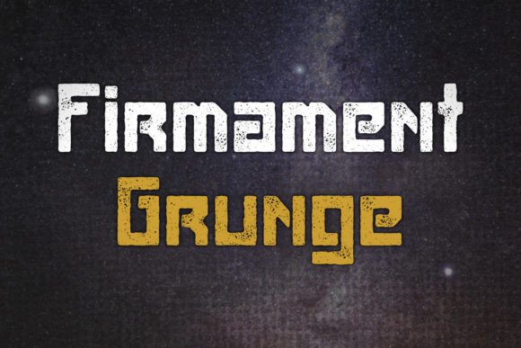 Firmament Grunge Display Font for Web Design