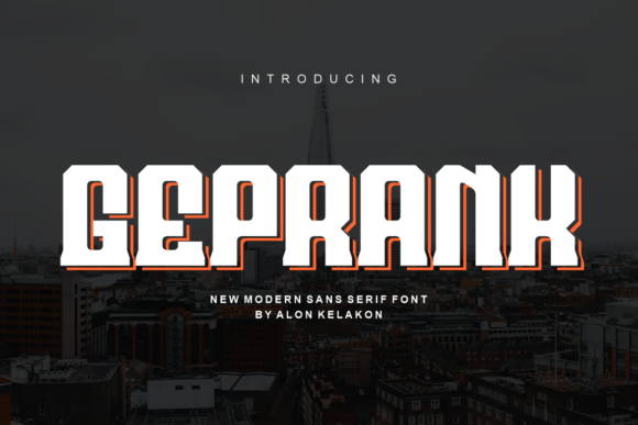 Geprank: A Modern Display Font for Bold Editorial Design