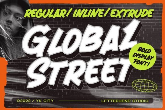 Global Street: A Bold Display Font for Editorial Design