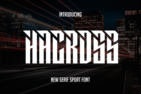Hacross Display Font for Bold Web Design