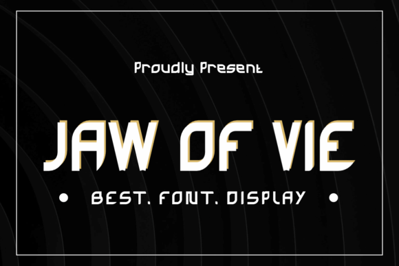 Jaw of Vie: A Bold Display Font for Impactful Campaigns