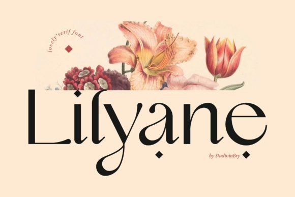 Lilyane: A Modern Display Font for Editorial Elegance