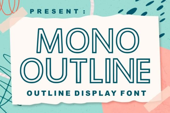 Mono Outline: A Versatile Font for Handmade Creations