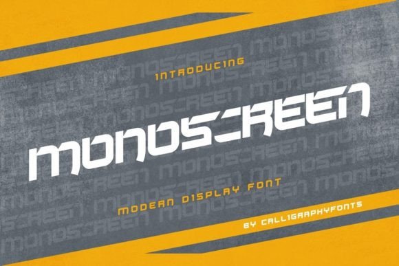 Monoscreen: A Sporty Display Font for Modern Web Design