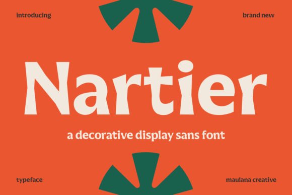 Nartier Font for Editorial Design and Creative Projects