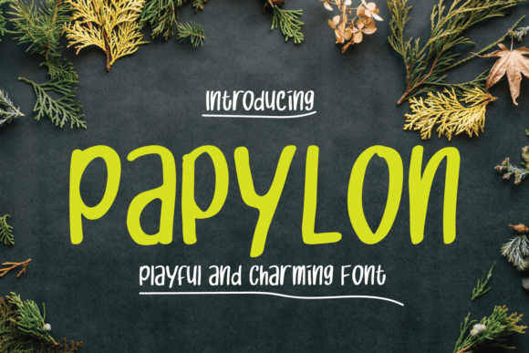 Papylon: A Playful Display Font for Digital Branding