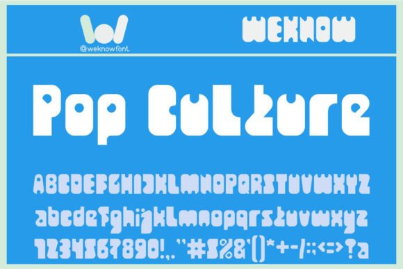 Pop Culture Display Font for Editorial Design