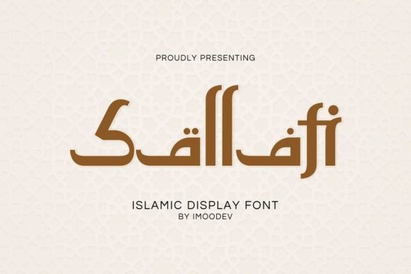 Sallafi: A Stylish Arabic-Style Display Font for Editorial Design