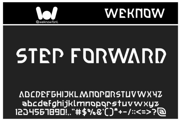 Step Forward: A Techno-Themed Font for Bold Branding