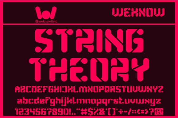 String Theory: A Techno Sci-Fi Font for Editorial Design