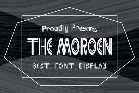 The Moroen Font for Editorial Design and Branding