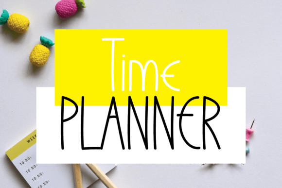 Time Planner Font for Campaign Design
