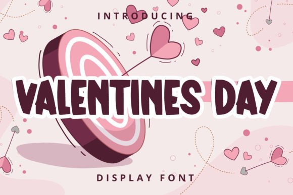 Valentines Day Font for Web Design