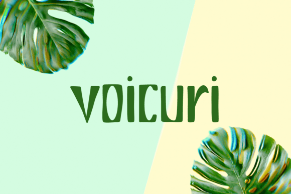 Voicuri: A Whimsical Display Font for Creative Projects