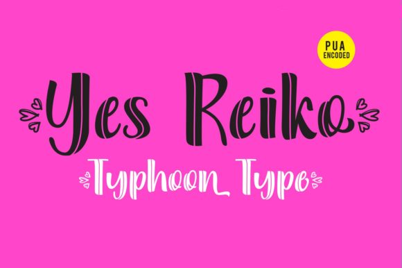 Yes Reiko: A Cool Display Font for Editorial Projects
